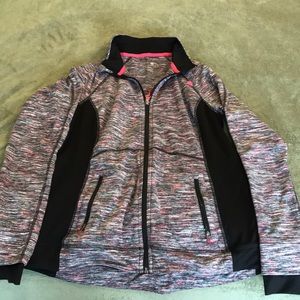 Pink and Black Tangerine Zippered Jacket